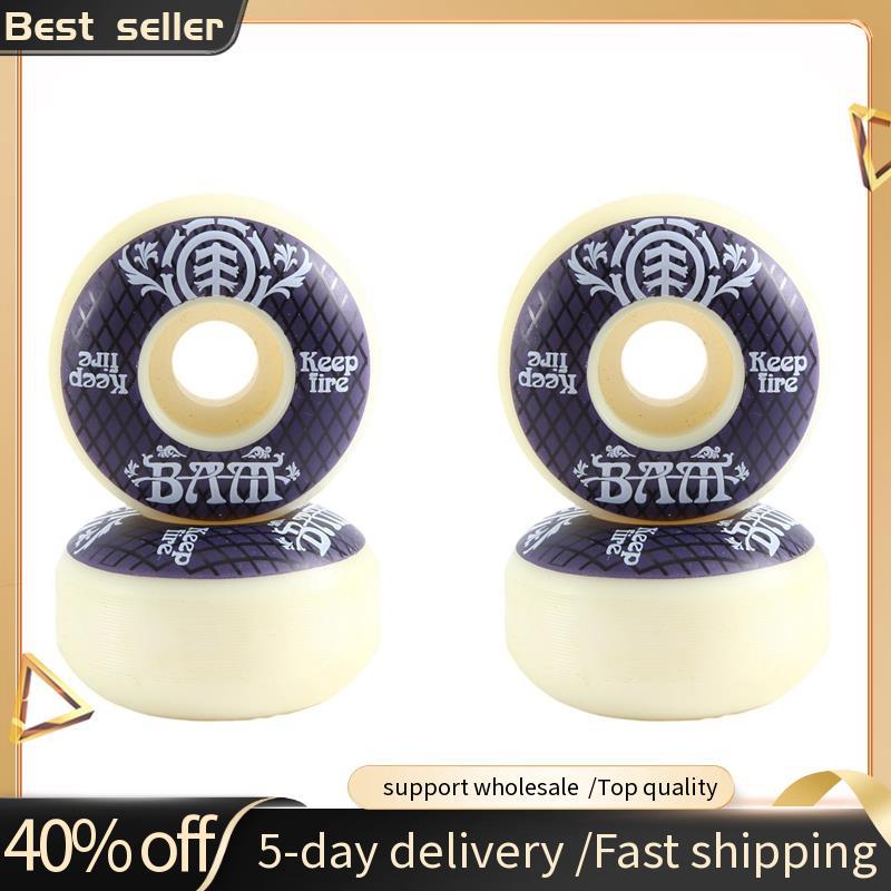4 Ván Trượt Bánh Xe 54mm PU Độ Cứng Ván Trượt 85A Longboard Bánh Xe Cho Phố Longboard Ván Trượt Sàn 