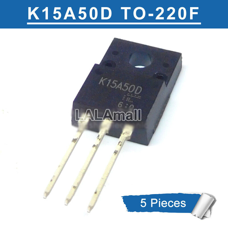 5 chiếc K15A50D TK15A50D TO-220F 15A / 500V N-channel MOSFET Transistor mới nguyên bản