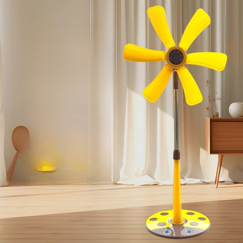 Electric fan Cartoon fan Floor-to-ceiling bedroom Household small vertical wind dormitory Silent flo