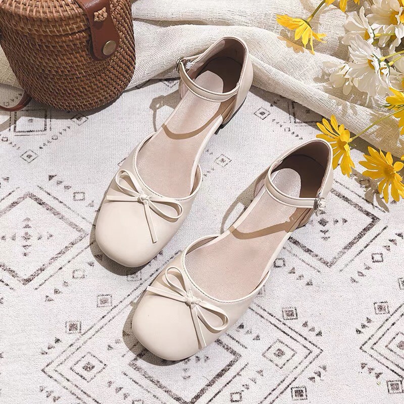 Sandal Nữ Cao Gót 3p - Giày Cao Gót Bít Mũi Đế Vuông Tối Giản Thanh Lịch Dễ Đi Hằng Ngày - A625