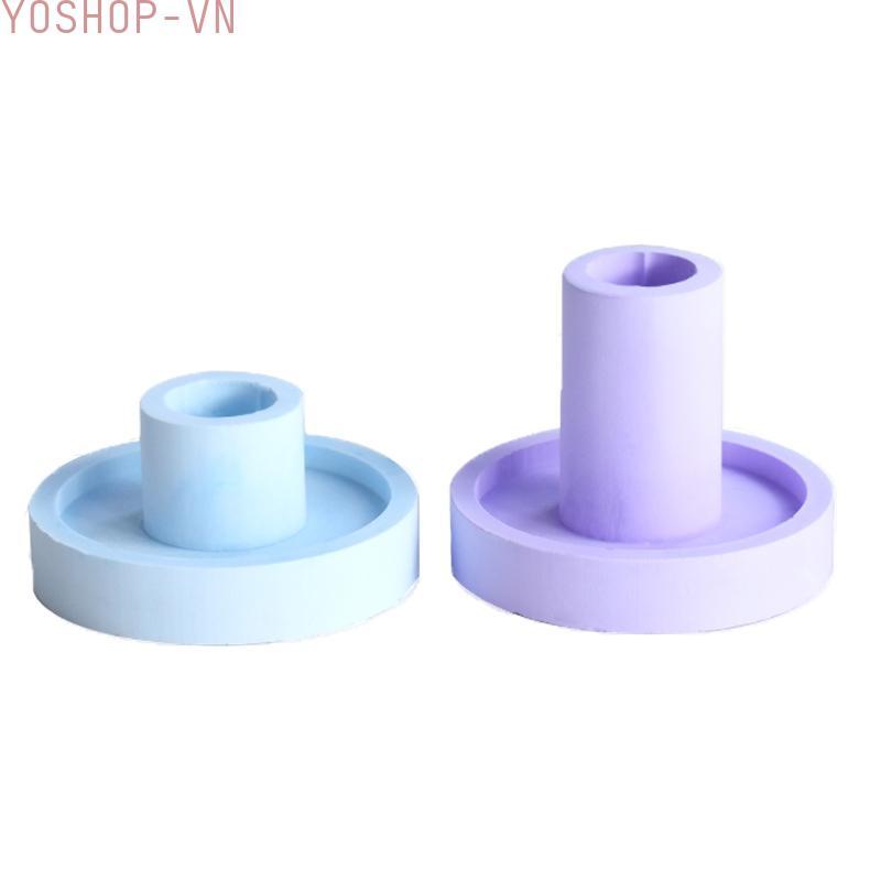 [Ysp]Candle Holder Mould Round Thickened Bedroom Party Cement Candle Holder