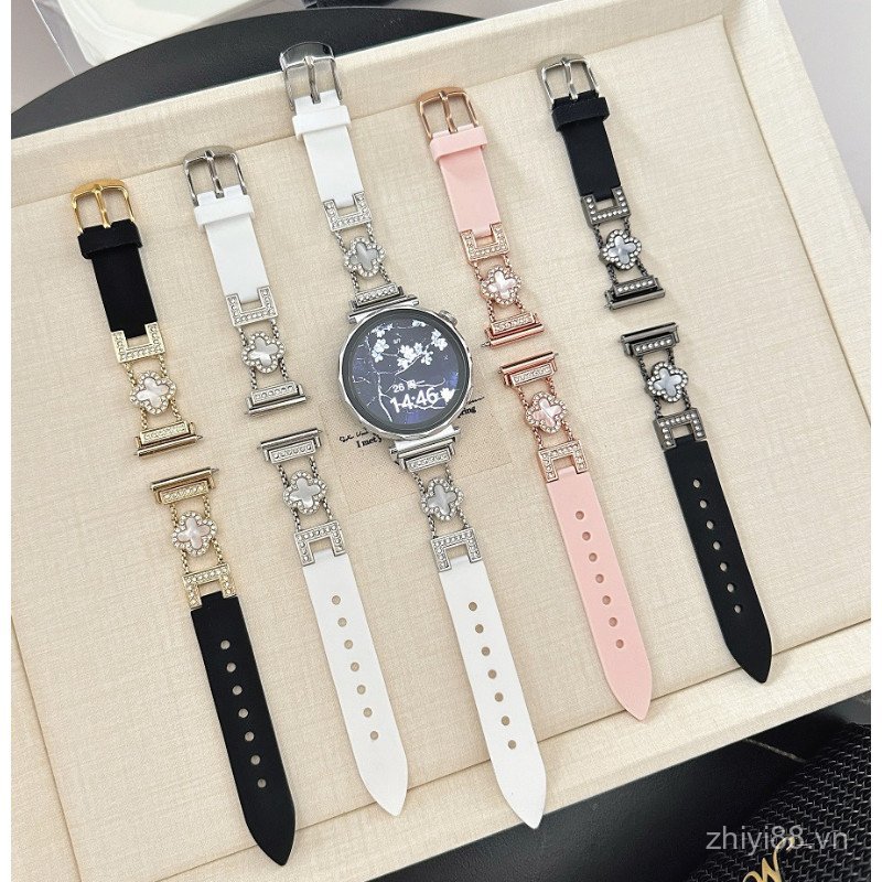 Đồng hồ thông minh Universal Four Leaf Clover Silicone Hybrid Band 18 / 20 / 22mm cho FIT4 / 3 / GT6
