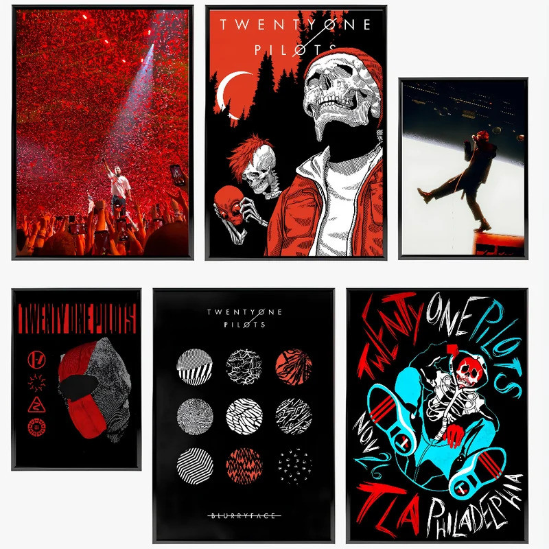 1 Ban Nhạc T-2Twenty O-One P-Pilots Poster Nhà Phòng Khách Phòng Ngủ Lối Vào Thanh Cà Phê Cửa Hàng T