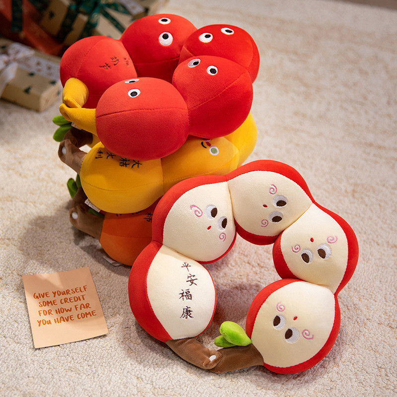 【Ready Stock】 Cartoon Fruit Sugar Gourd U-Shape Pillow Office Office Nap Neck Bolster Memory Foam Hi
