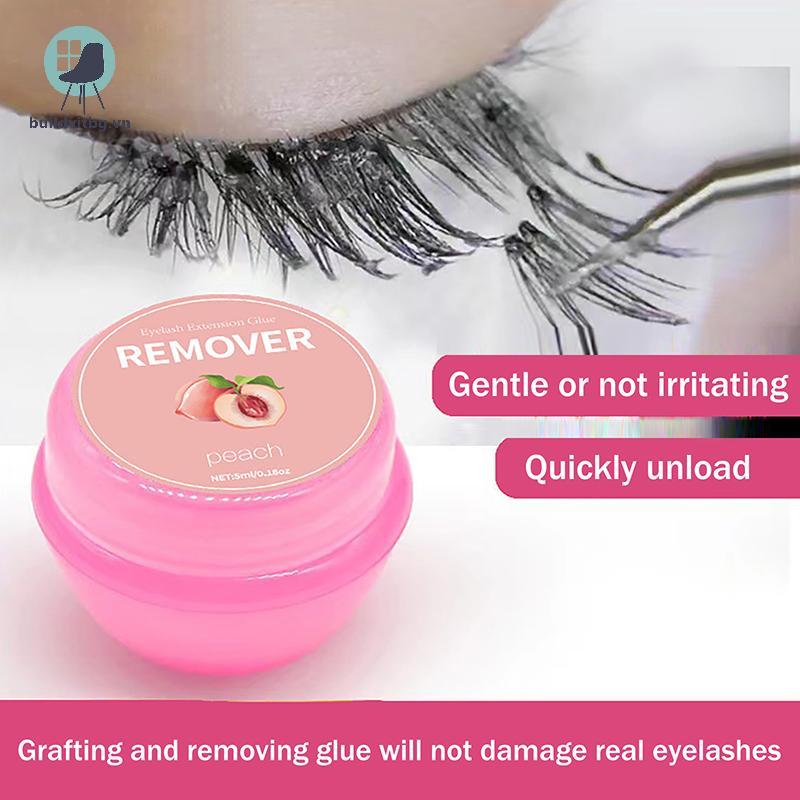 Bg 5ml Lông Mi Keo Tẩy KemTrong Suốt Chuyên Nghiệp Qui Unload Dính Không Kích Thích Tẩy Kem Dụng Cụ 