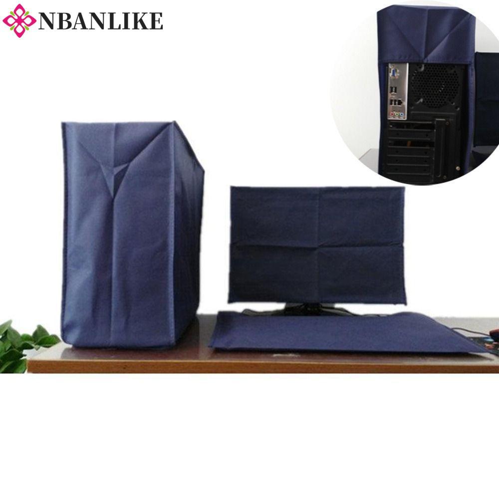 Vỏ chống bụi máy tính NBANLIKE, Vỏ màn hình máy tính để bàn bằng vải không dệt 19-34 Inch, Màn hình 