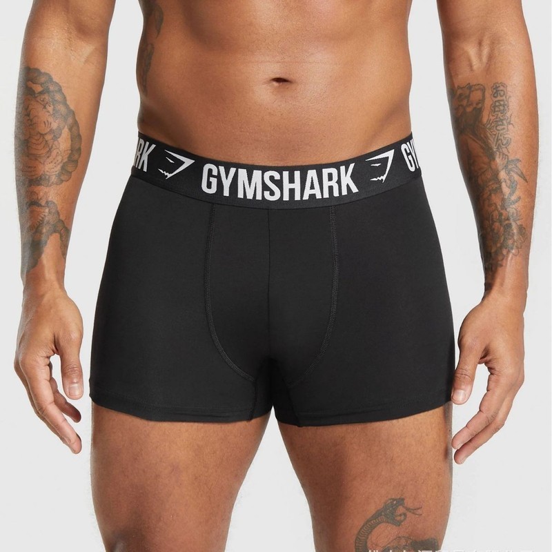 Quần Lót Cotton Nam Gymshark Boxers Thấp Cổ, Phù Hợp Cho Gym và Thể Thao