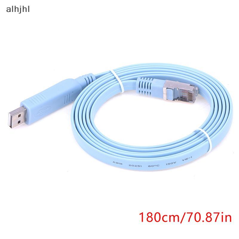 AL 1.8M USB To RJ45 USB To RS232 Serial To RJ45 CAT5 Console Adapter Cable Cord For Cisco Routers Ne