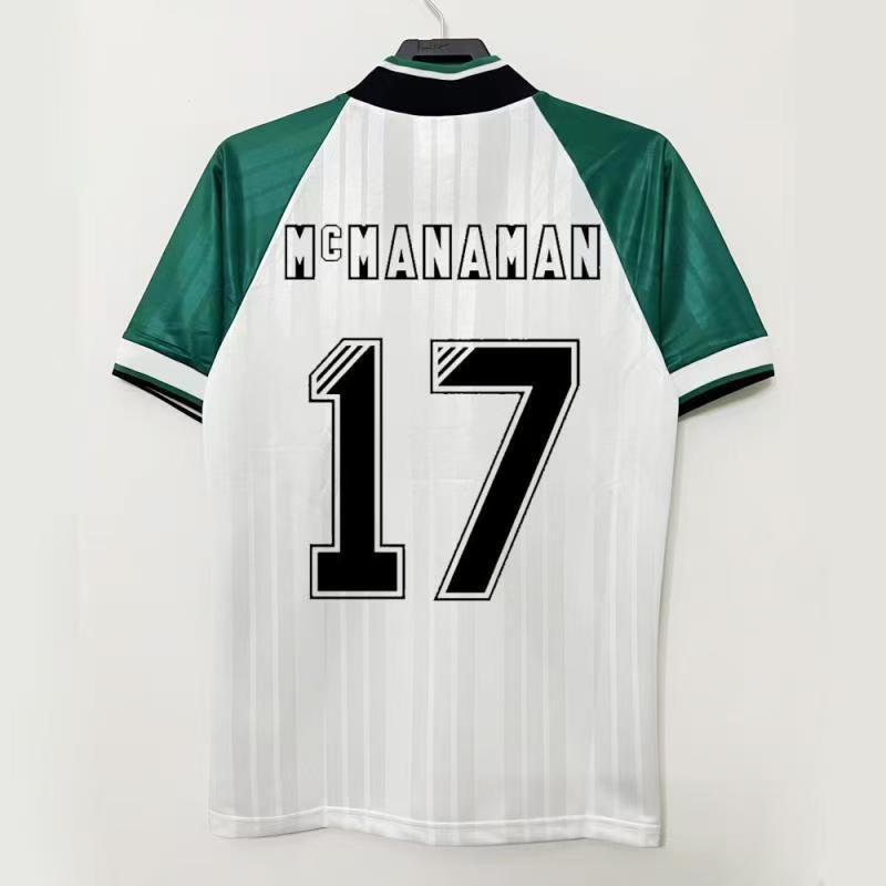 Áo bóng đá retro 93-95 LWP dành cho sân nhà và sân khách, size từ S đến XXL, phiên bản tùy chỉnh như