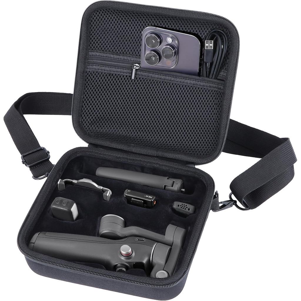 Hộp đựng Tương thích với Phụ kiện ổn định Gimbal DJI Osmo Mobile 7P / 7 (Đen)