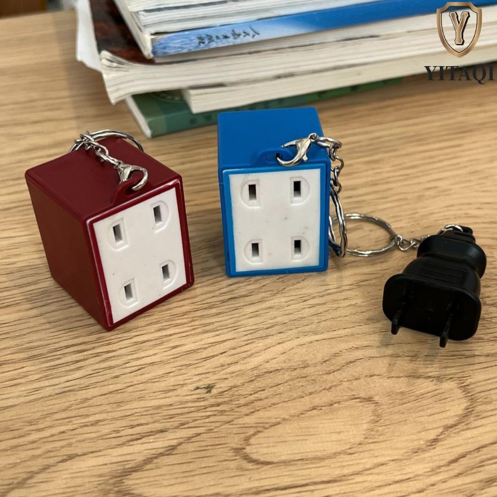 YITAQI Móc khóa âm thanh YITAQI, Baby Is Calling You Vòng chìa khóa cặp đôi điện tử, Ổ cắm đèn LED s