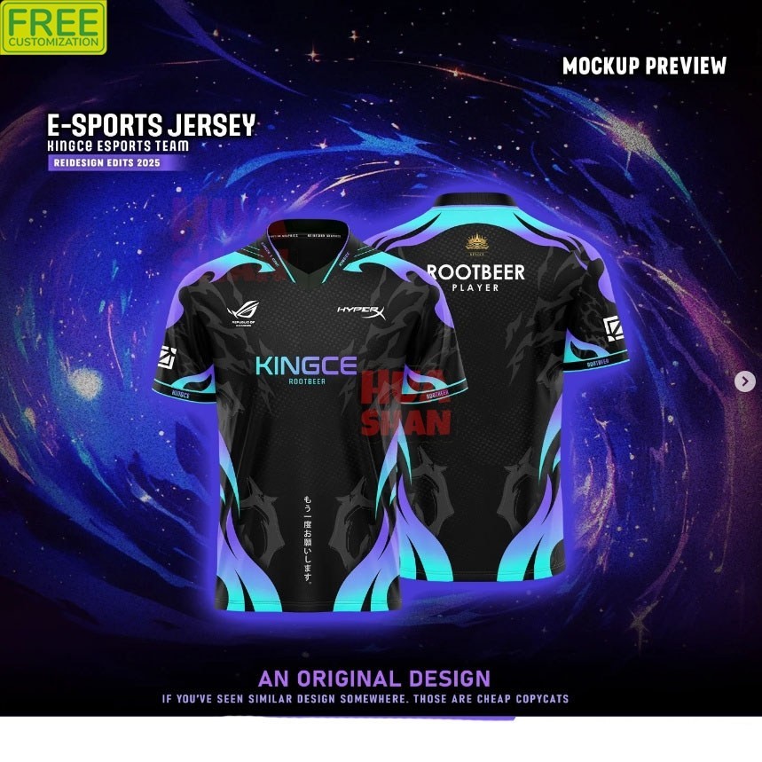 [TÙY CHỈNH MIỄN PHÍ] Jersey GAME DI ĐỘNG LEGENDS ML CODA ESPORT GANG TÙY CHỈNH và NICKNAME miễn phí