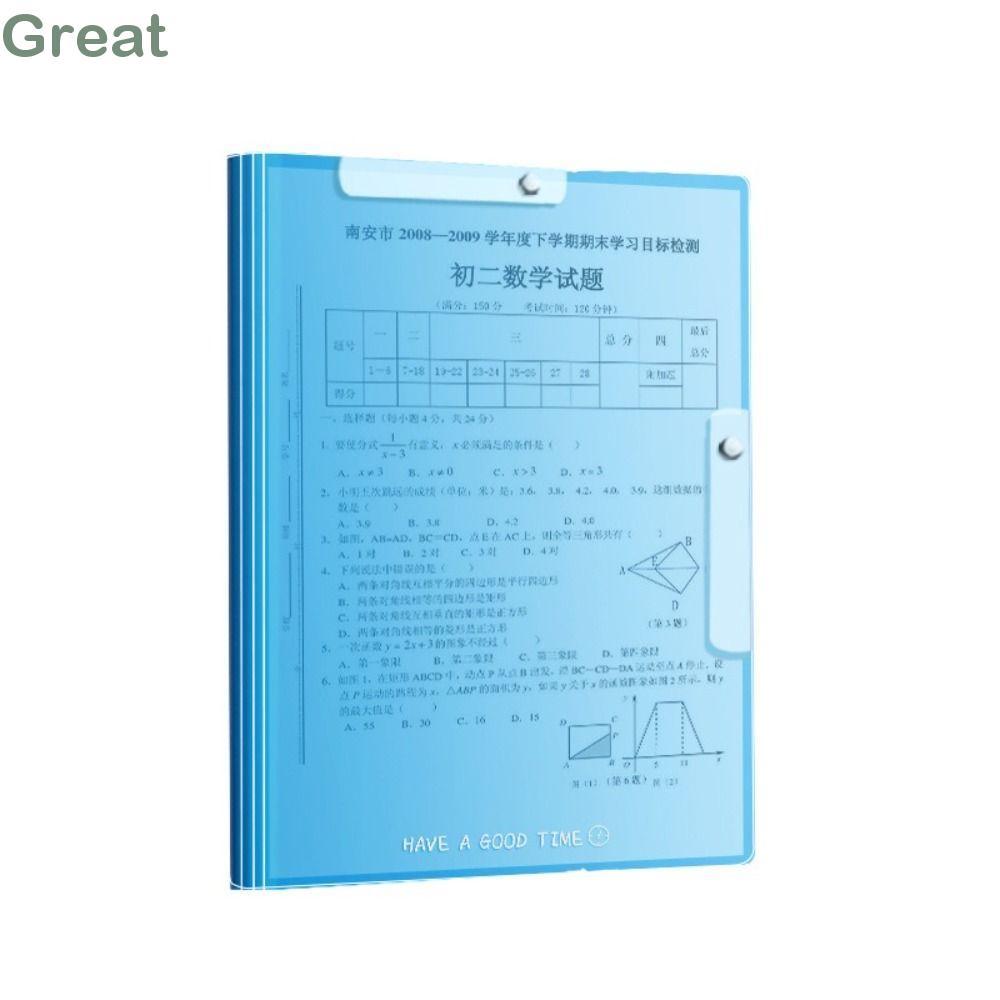 Kẹp lưu trữ giấy thử nghiệm tuyệt vời, A3 / A4 Kẹp đôi A3 / A4 Thư mục tập tin A3 / A4, Mặt xoay dày