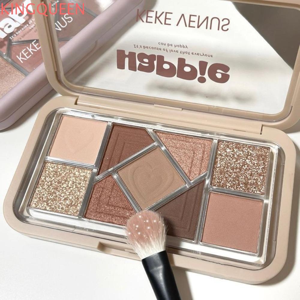 Phấn mắt chống nước KINGQUEEN, Màu sắc sống động lâu trôi Phấn mắt lấp lánh, Làm sáng da hiệu ứng là