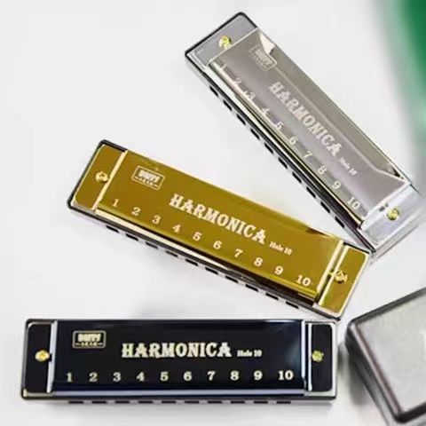 10 lỗ blues C key đồ chơi harmonica 24 lỗ hài hòa blues 10 lỗ Đồ chơi chữ C harmonica 24 lỗ harmonic