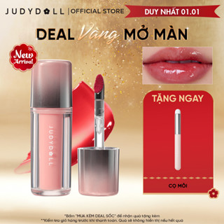   MỚI  Son Bóng Đầu Sắt Nhung JUDYDOLL Dual Flash Watery Lip Gloss 2.0 Bền Màu Dưỡng Môi 
