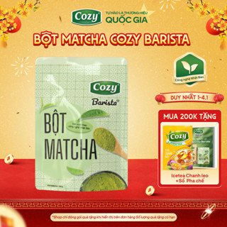  Bột Matcha Cozy Barista Bột Trà Xanh Pha Matcha Latte Dây Chuyền Sản Xuất Nhật Bản Gói 100g 200g 