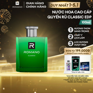  Nước hoa nam cao cấp dành cho nam Romano Classic hương thơm cổ điển mạnh mẽ 100ml chai 