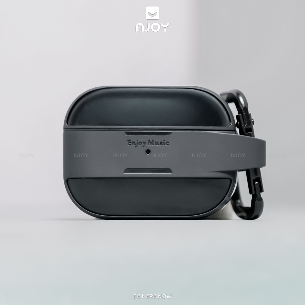 Ốp Viền Kim Loại Sang Trong Chống Va Đập Siêu Bền Kèm Móc Khoá Cho Airpods Pro 3 2 Njoyshop