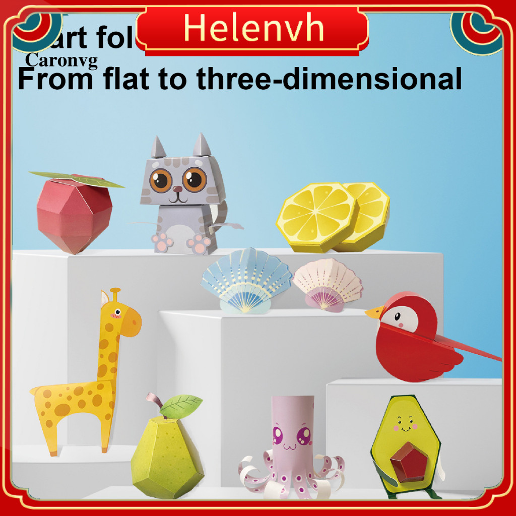 < Helenvh > Bộ sách Origami Kids Origami Book 3d Handmade Origami Paper Craft Kit dành cho trẻ em – 
