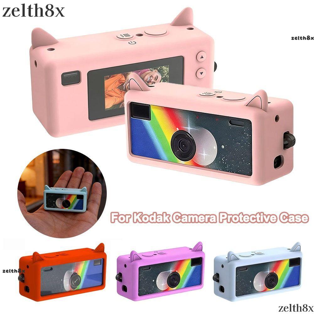 ZELLH Chống Sốc Cho Máy Ảnh Kodak, Phụ Kiện Camera Silicon Cho Kodak Bảo Vệ Camera, Quà Tặng Tai Mèo