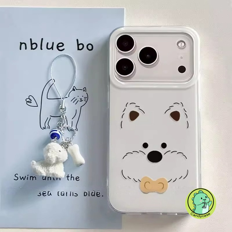 Ốp Điện Thoại Con Chó Con Dễ Thương Có Mặt Dây Chuyền Cho Realme 8 7 6 5 2 Pro 8s 8i 7i 6s 6i 5s 5i 