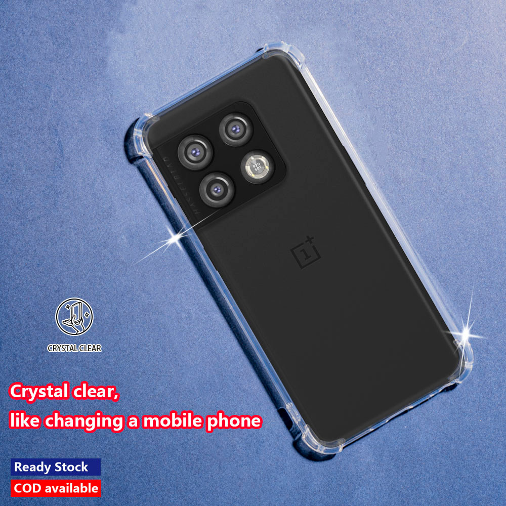 OnePlus 10 Pro 5G NE2210 NE2211 NE2213 NE2215 NE2217 Crystal Clear Jelly Case Air-Guard Corner Soft 