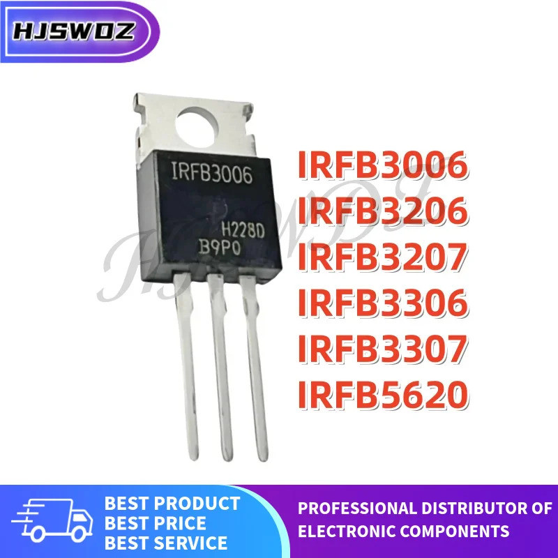 10 Chiếc IRFB3206 IRFB3006 IRFB5620 IRFB3307 IRFB3207 IRFB3306 TO-220 MOSFET Ống Hiệu Ứng Trường Thư