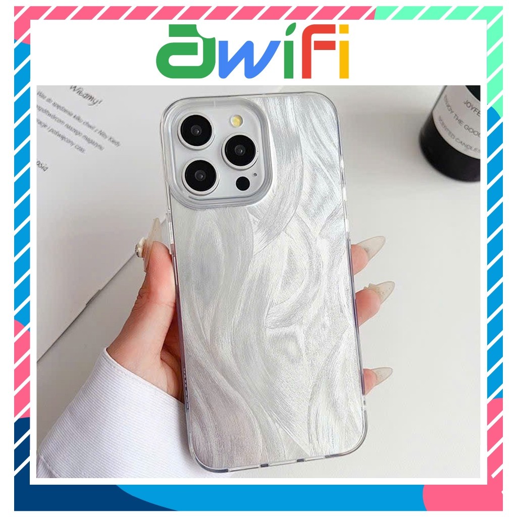 Ốp lưng iphone IMD lông vũ basic 6s/6plus/7/8/plus/x/xs/11/12/13/14/15/pro/max/plus/promax- Awifi Ca