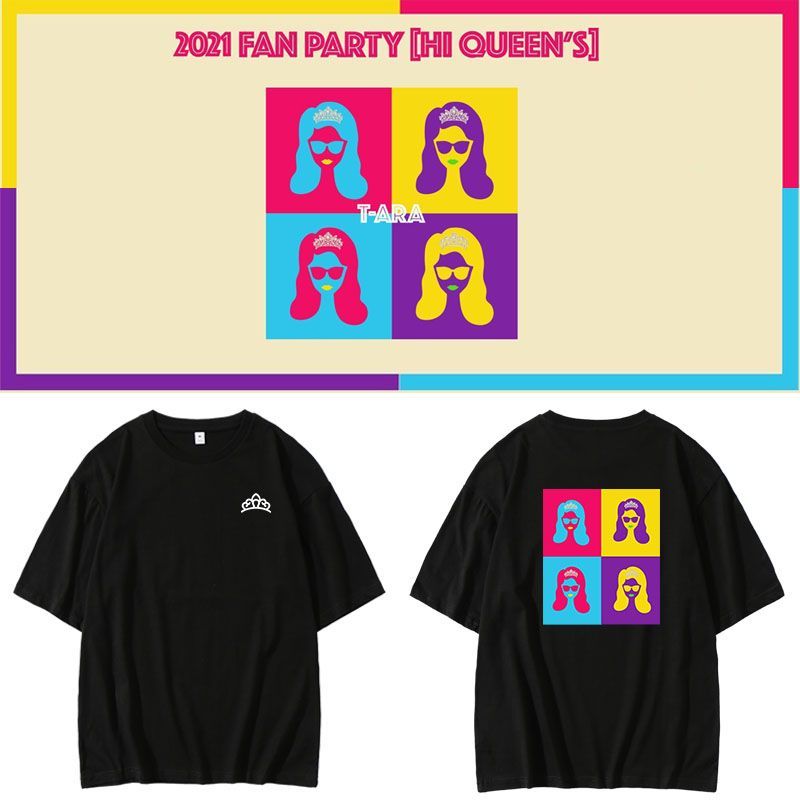 TARA12 Anniversary Album Lee Ju-Ri Xian Eun-jung Park Hyo-min Ji-yeon cùng mẫu áo thun