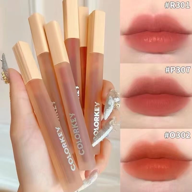 Colorkey Kolaqi Soft Mist Watery Lip Gloss 307 Son Bóng Kem Nữ Son Môi 605 Nhung Matte Sản Phẩm Chín