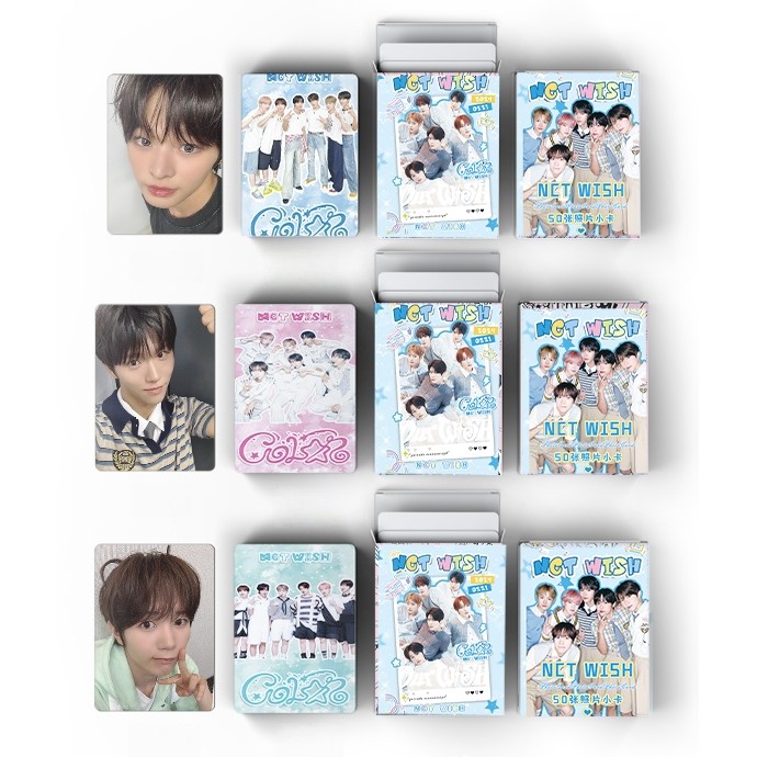 Bộ 50-55 NCT DREAM wish 127 Nation Laser Hologram Lomo Cards RENJUN JAEMIN CHENLE WayV JISUNG Jeno H