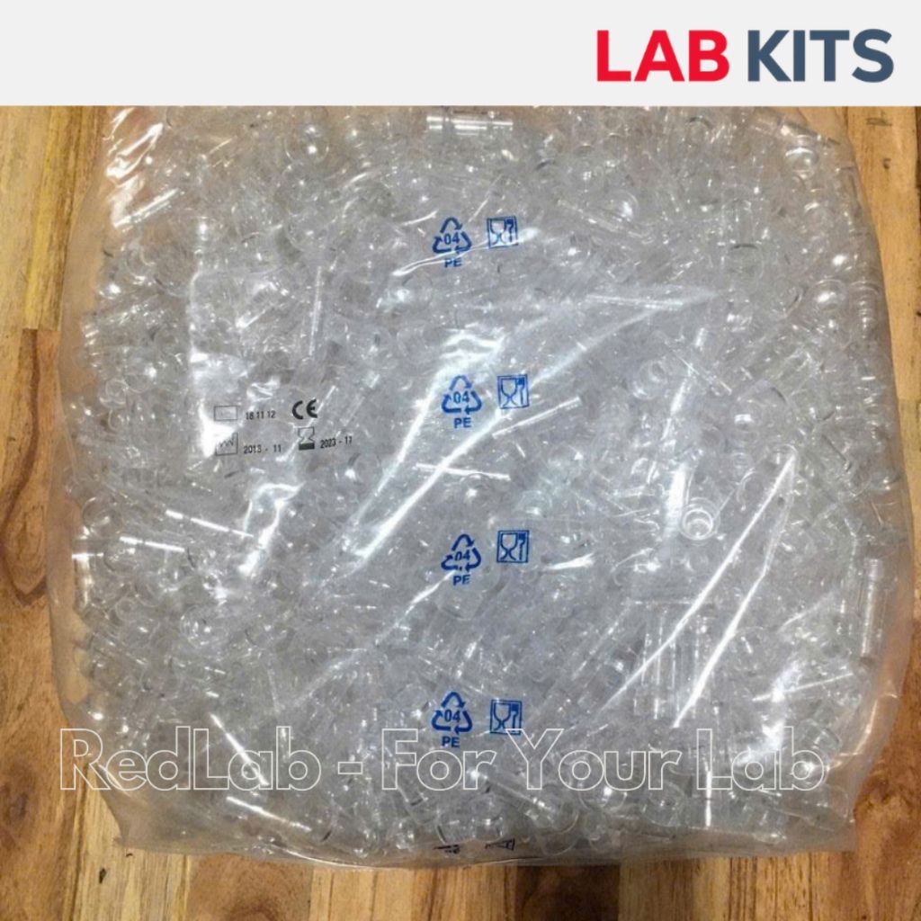 [Gói 1000 cái] Cuvet nhựa PS 3ml Ø17x38mm APTACA 5901, dùng cho máy quang phổ (chưa gồm nắp) có VA, 