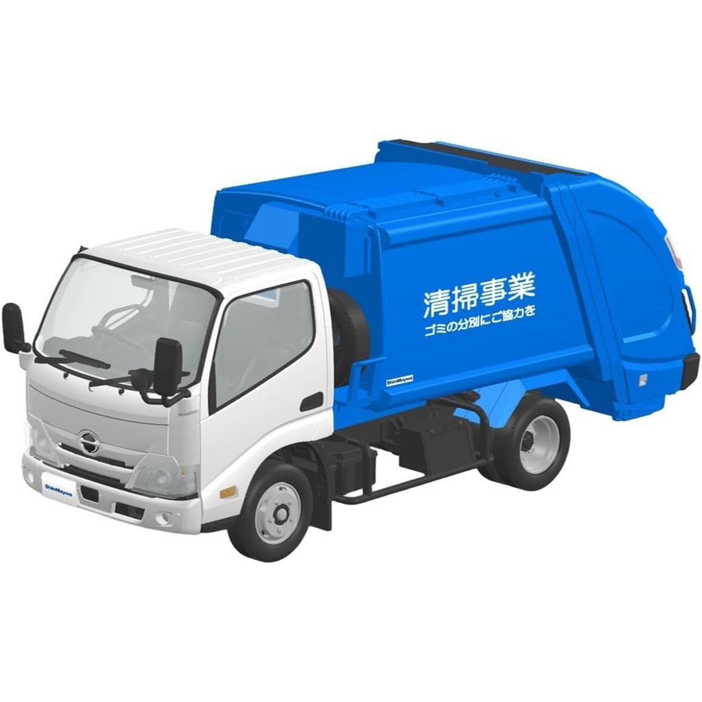 Aoshima Bunka Kyozai Aoshima Raku-Plastic Snap Kit No. Xe đóng gói Hino Dutro 25-PK, Mô hình nhựa tỷ