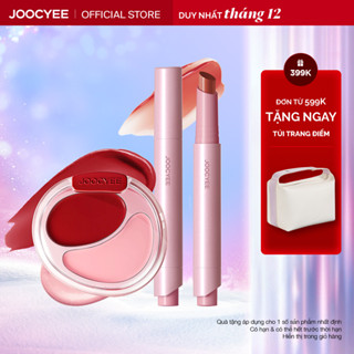  Combo Son bóng Căng mọng Lâu trôi Glossy Rouge JOOCYEE 2.0 & Kem má hồng 2 ô đa năng Cream Blush Duo Blush 