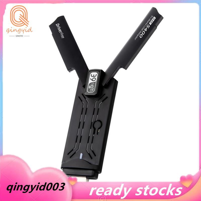AX5400M WiFi 6E Adapter USB3.0 Ethernet Card Mạng Tri-Band 6G / 5G / 2.4G USB Dongle Thu Cho PC Lapt