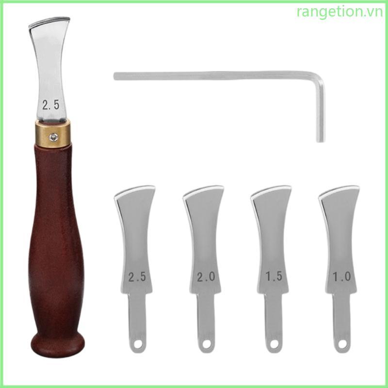 RAN Leather Edging Creaser Tool 1 0-2 5mm Leather Crimping Tool cho Leather Craft