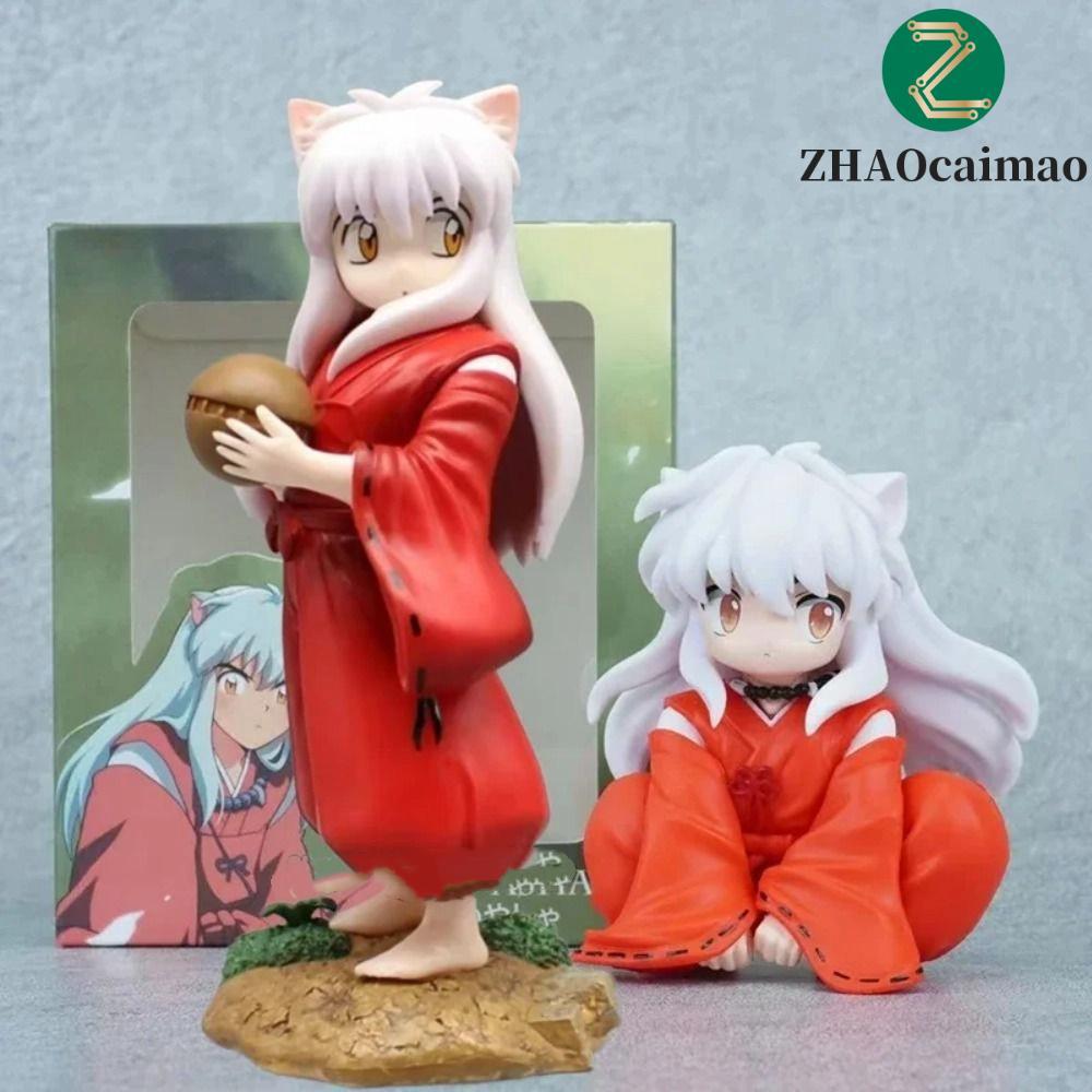ZHAOCAIMAO Tuổi Thơ Inuyasha Hình, Tóc Trắng Bé Trai Tượng Anime Inuyasha PVC Hình Người Hâm Mộ Cô G