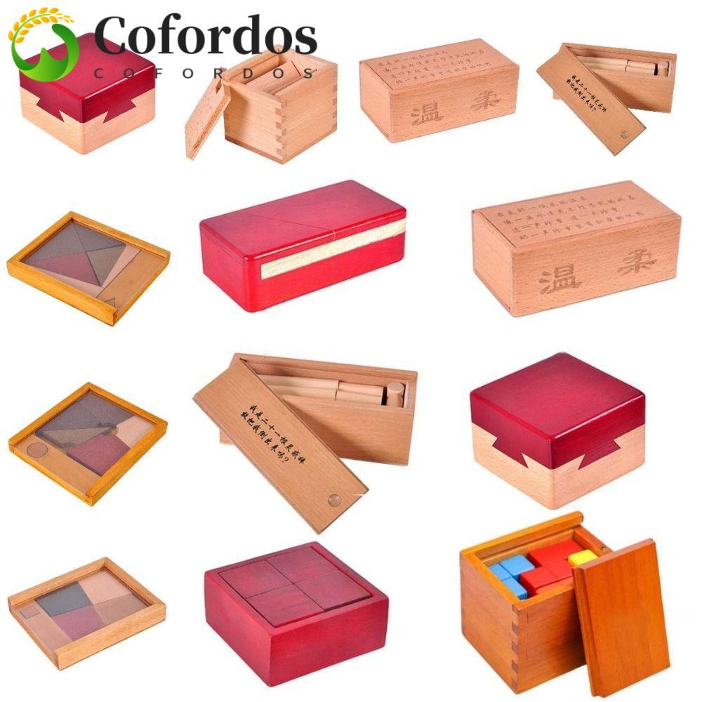 COFORDOS IQ Puzzle Mind Brain Teaser, Brain Teaser Luban Lock Gỗ Brain Teaser Puzzle, Logic Game 3D 