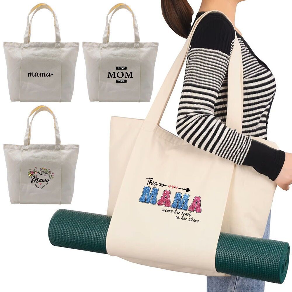 Yoga Bag with Yoga Mat Holder Separate Storage High Capacity Gym Bag Shoulder Bag Mom Series