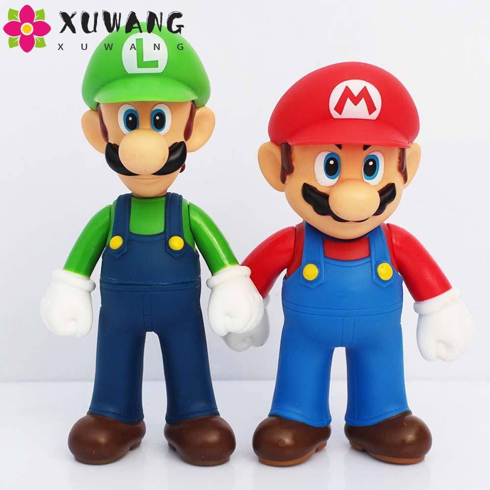 QUENTIN Hình Đồ Chơi Dễ Thương Anime Mô Hình Mario Luigi Bộ Sưu Tập Mô Hình Nấm Super Mario Bros.