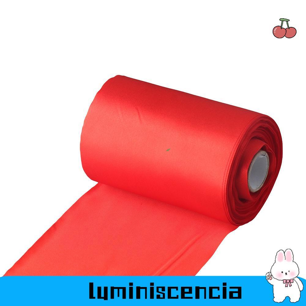 LUMINISCENCIA Ruy Băng Đỏ Lớn Satin Lụa Băng Đỏ Miếng Lót Ruy Băng Vải Satin