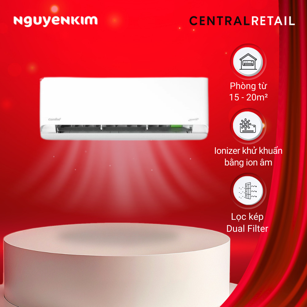 [Lắp đặt 0đ] Máy lạnh Comfee Inverter 1.5 HP CFS-13VCB1