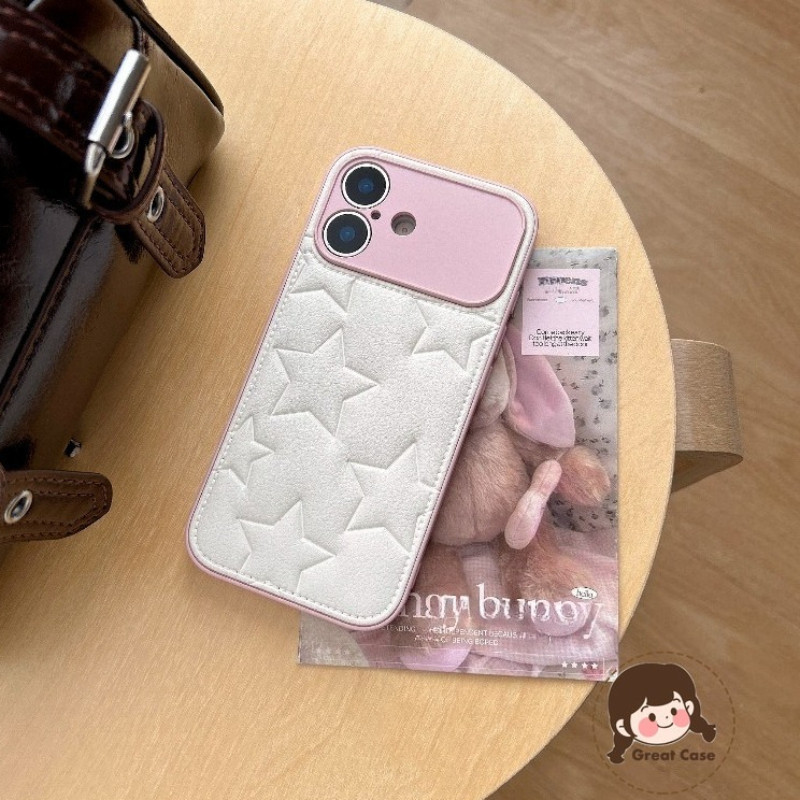 Ốp điện thoại dập nổi Ins Style Stars cho OPPO A96 A93S A78 A77 A72 A58 A58X A57 A56S A53 F21 Pro Vỏ