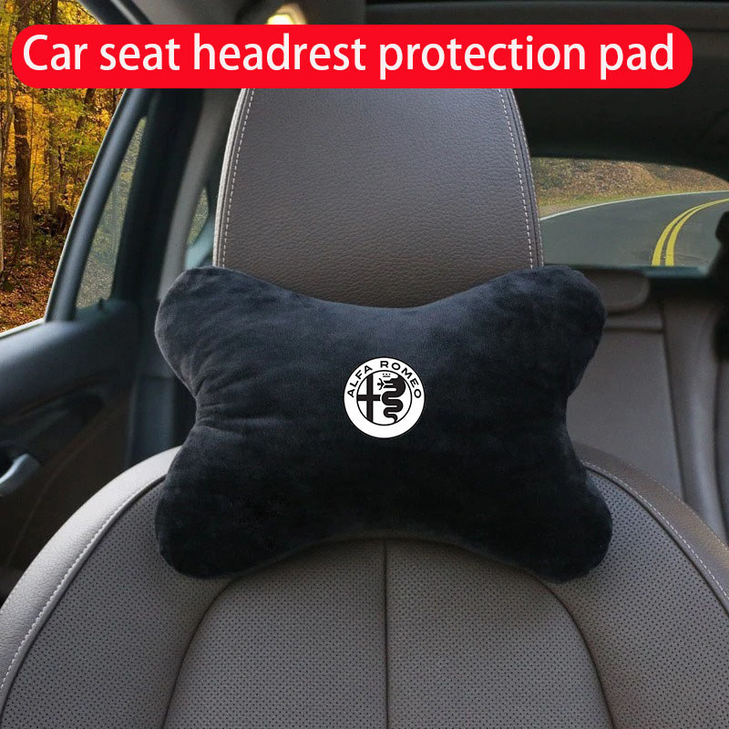 Gối bảo vệ tựa đầu ghế ô tô gối hỗ trợ cổ thích hợp cho Alfa Romeo Giulietta Brera Mito Stelvio Spid