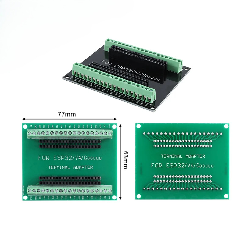 Bảng đột phá ESP32 GPIO 1 thành 2 cho bảng vít đầu cuối ESP-32S 38PIN Tương thích với bảng phát triể