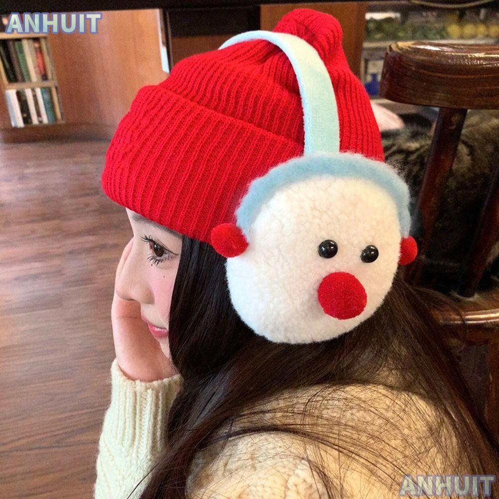 ANHUIT Bịt Tai Mùa Đông, Lông Cừu Mềm Mại Sang Trọng Ấm Áp Earflaps, Thời Trang Cosy Earmuffs Dành C