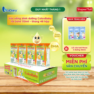  Sữa uống dinh dưỡng ColosBaby IQ Gold 110ml - thùng 48 hộp 
