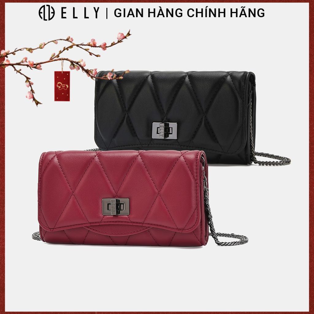[Deal sang chảnh]  TÚI CLUTCH NỮ CAO CẤP DA THẬT ELLY - EC68