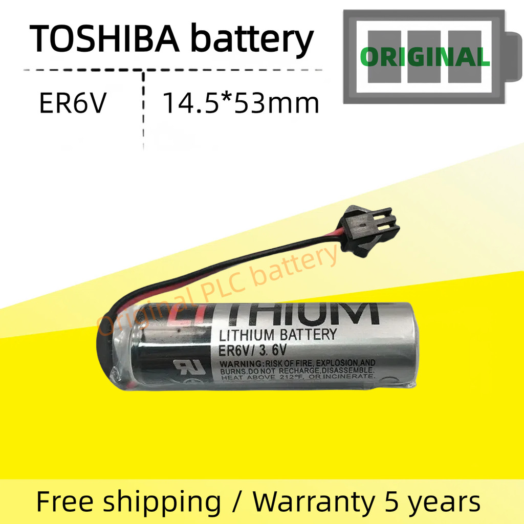 Pin Toshiba ER6V chính hãng 3.6V ER6VC119A ER6VC119B Pin hệ thống Mitsubishi M70 PLC CNC Mitsubishi 